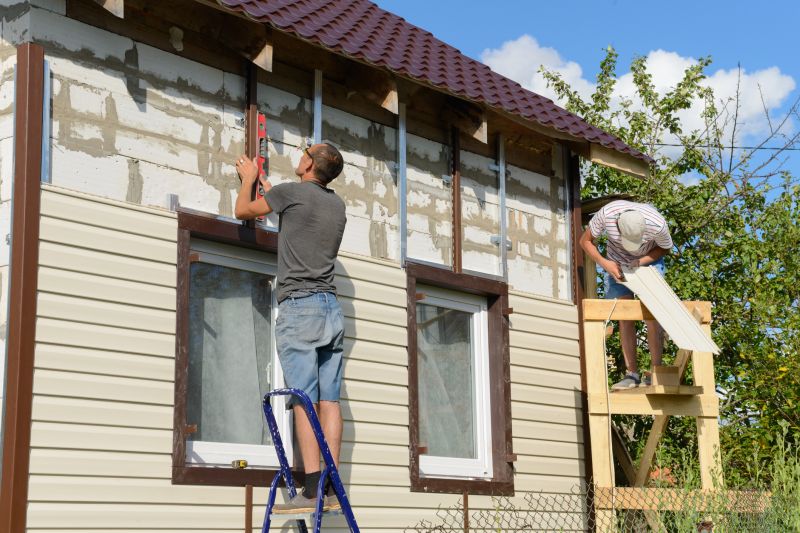Vinyl Siding Repair in Progress